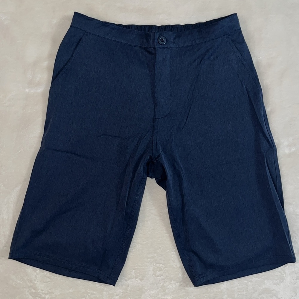American Tall Hybrid Shorts for Tall Men in Marine Navy Mix